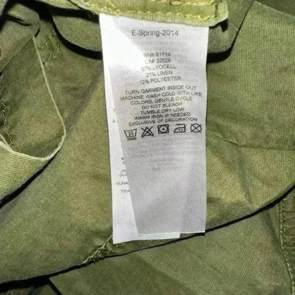 Armani Exchange Green Button Down Dress Size 2 - Picture 11 of 15